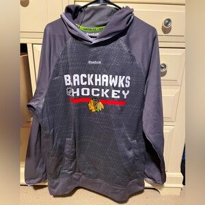Grey Chicago Blackhawks Reebok Sweatshirt